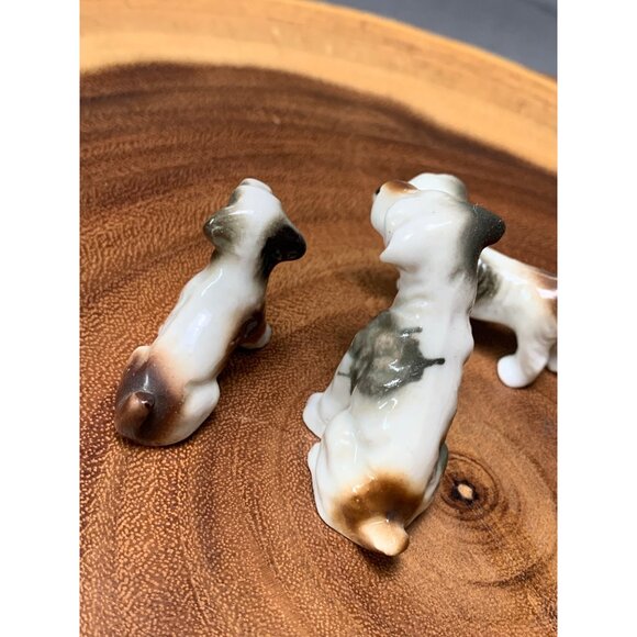 Vintage Miniature Porcelain Dog Figurines Set of 3 - Picture 4 of 9